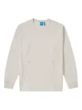 adidas waffle-texture pocket sweatshirt - Neutrals