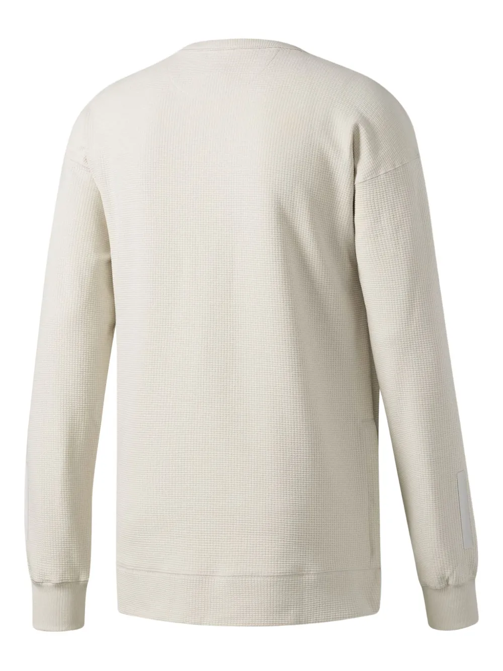 adidas waffle-texture pocket sweatshirt Beige