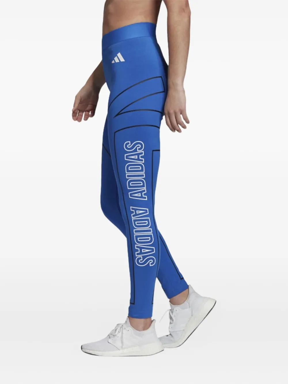 adidas logo-print leggings Blauw