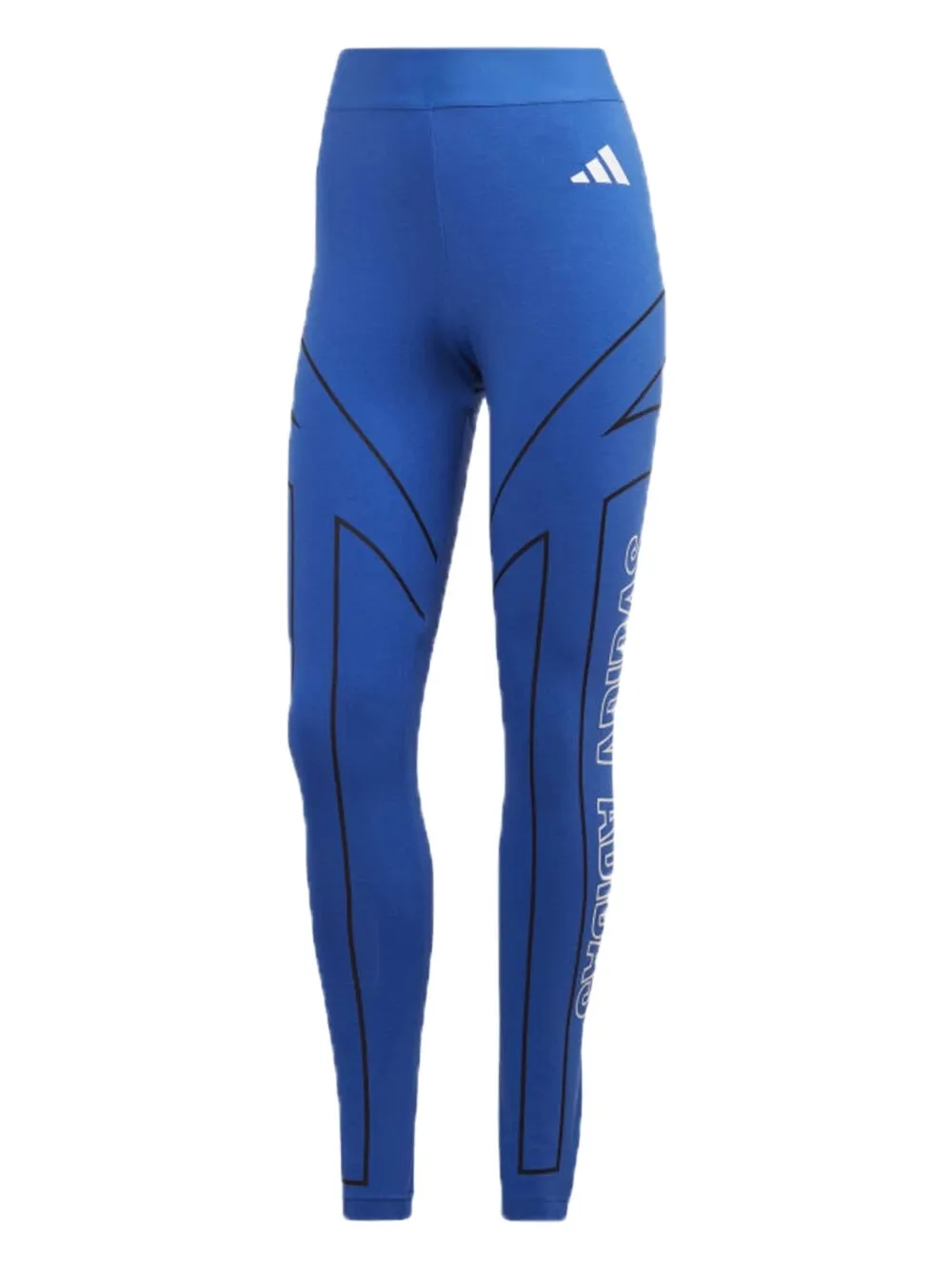 adidas logo-print leggings Blauw