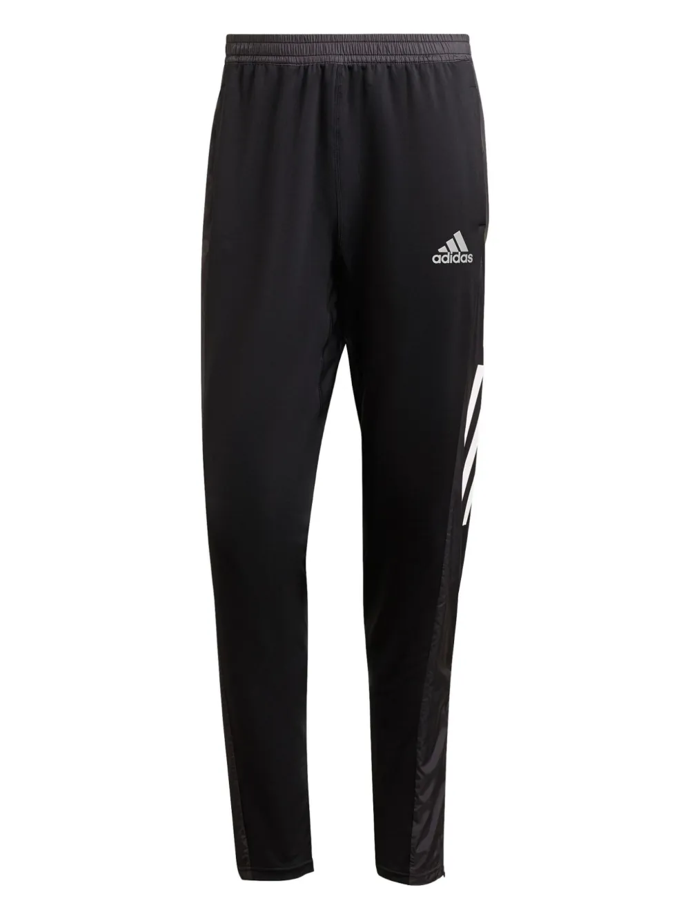 adidas three-stripe panelled trousers Zwart
