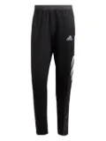adidas three-stripe panelled trousers - Black