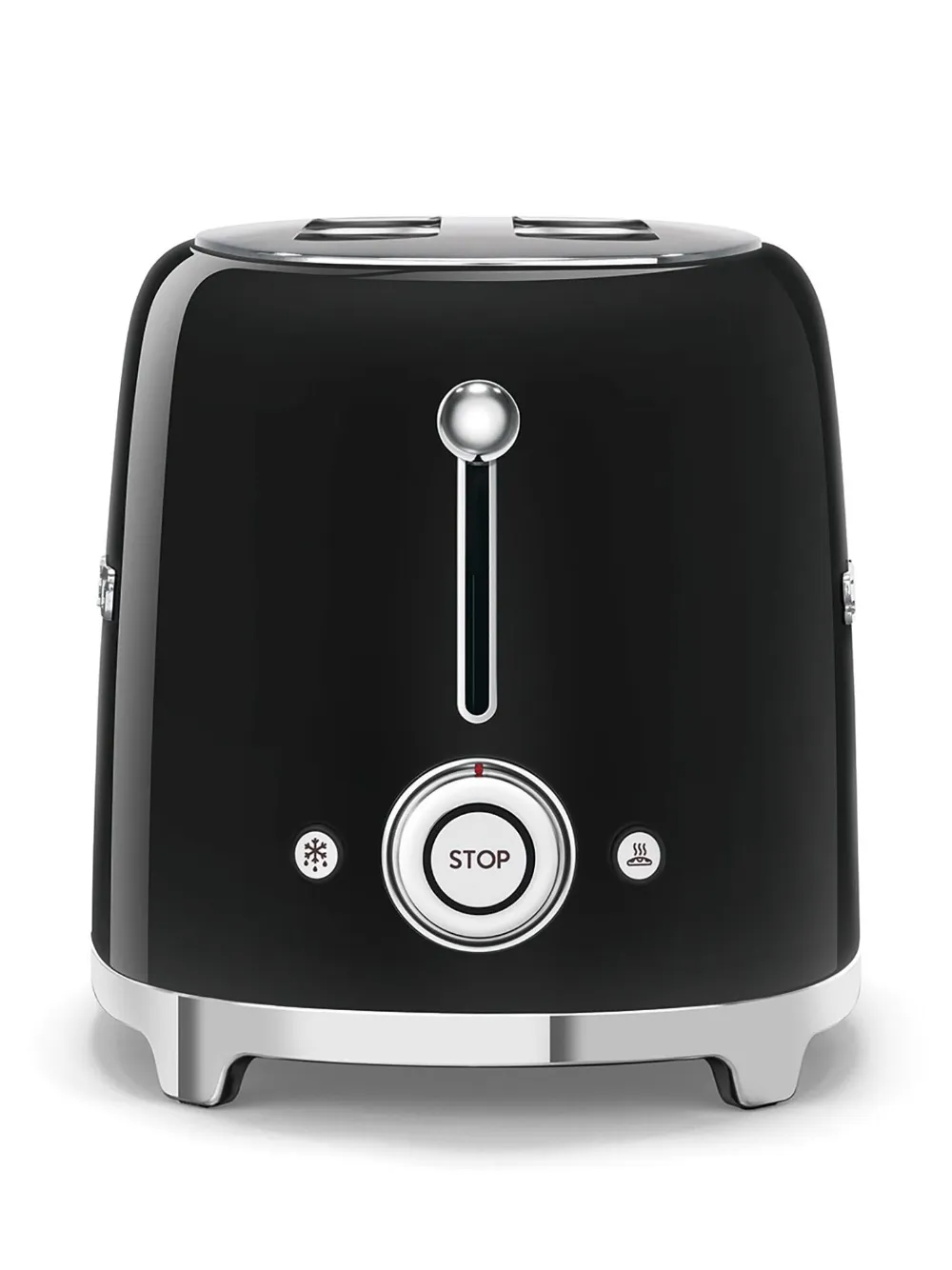 Smeg Two-slice Stainless-steel Toaster In 011 Black