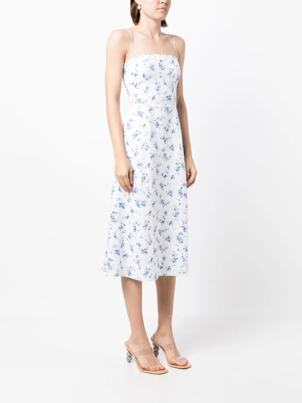 Reformation Christen floral-print Linen Dress - Farfetch