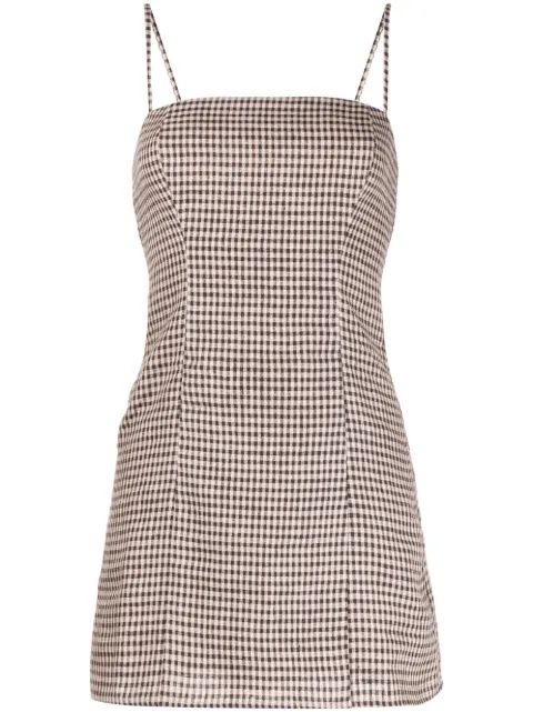 Reformation - Tovianna plaid-print mini dress