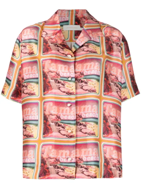 ZIMMERMANN - graphic-print silk shirt