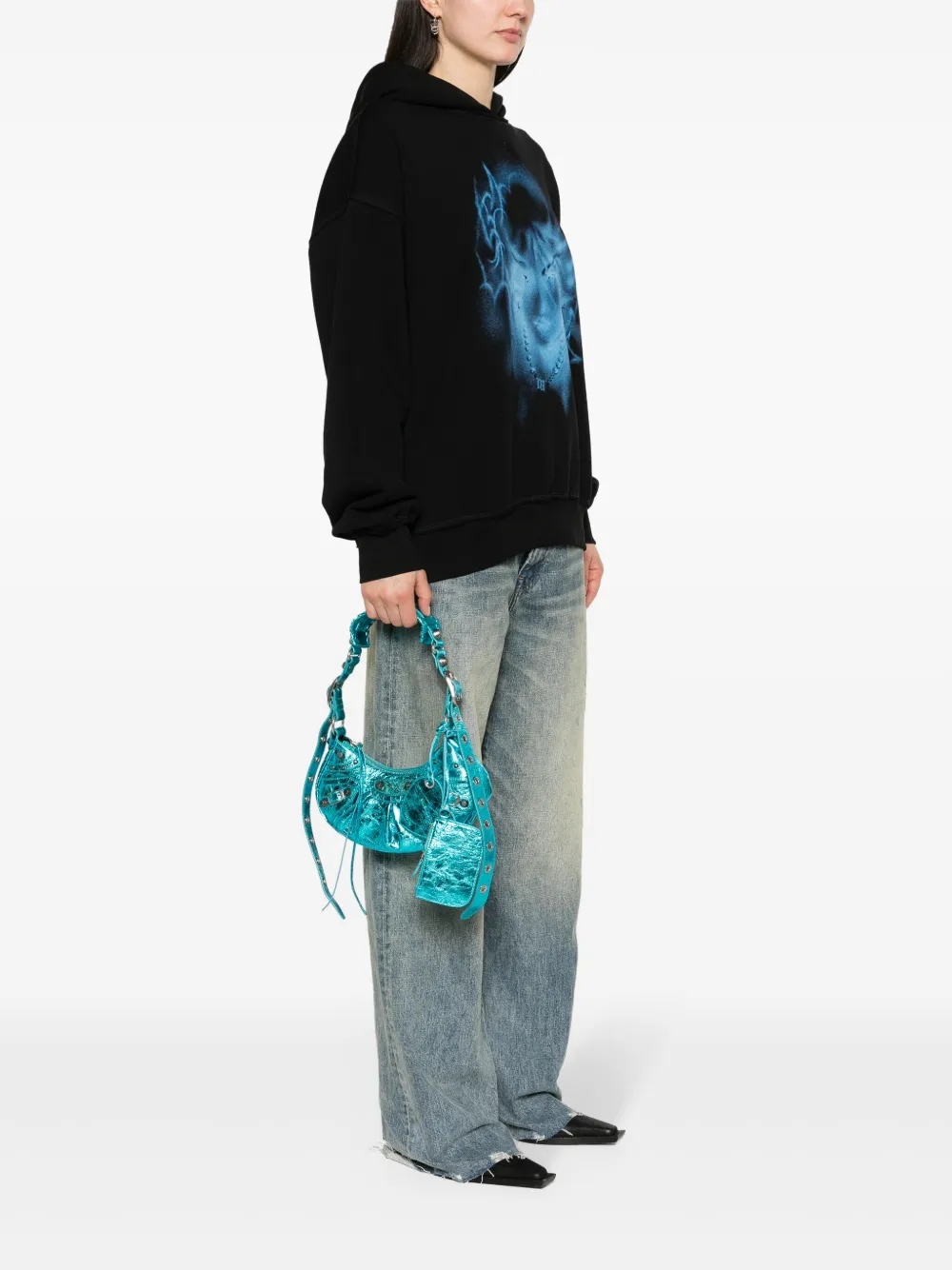 Balenciaga Le Cagole kleine schoudertas - Blauw