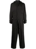 Yohji Yamamoto hooded zip-up jumpsuit - Black