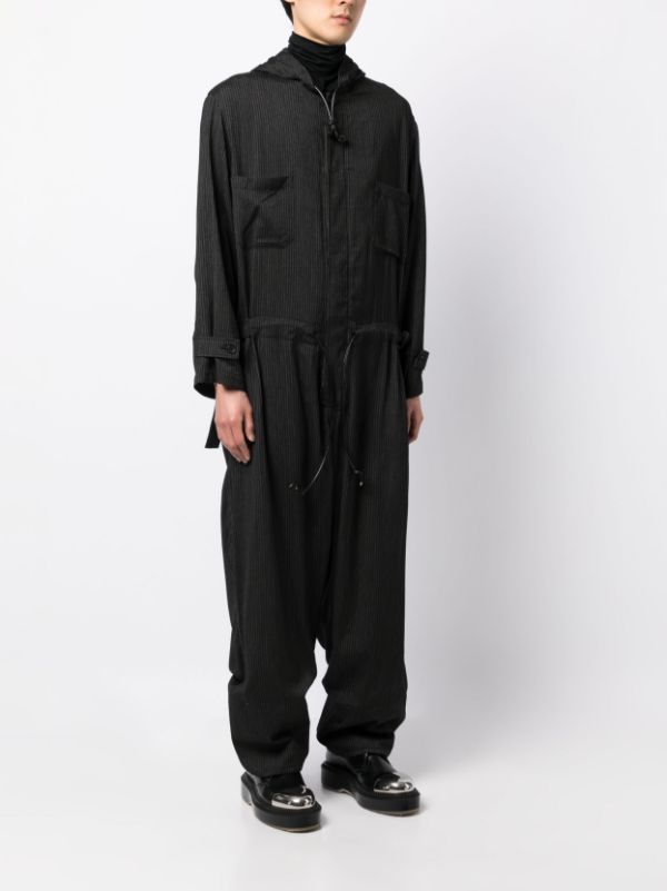 Yohji Yamamoto Hooded zip-up Jumpsuit - Farfetch