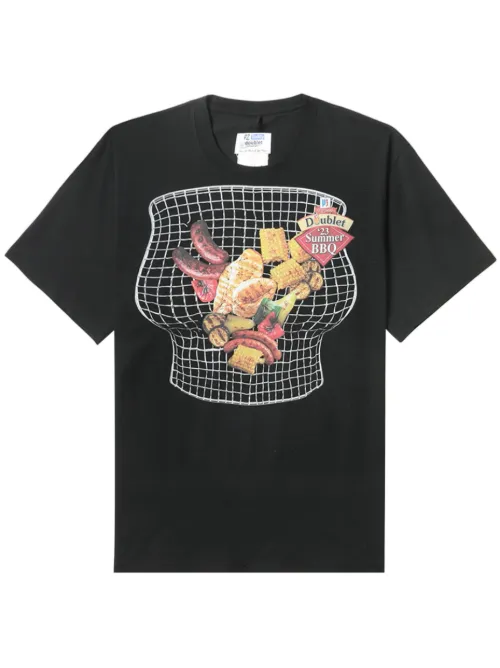 T-shirt en coton à imprimé graphique - Doublet - Modalova