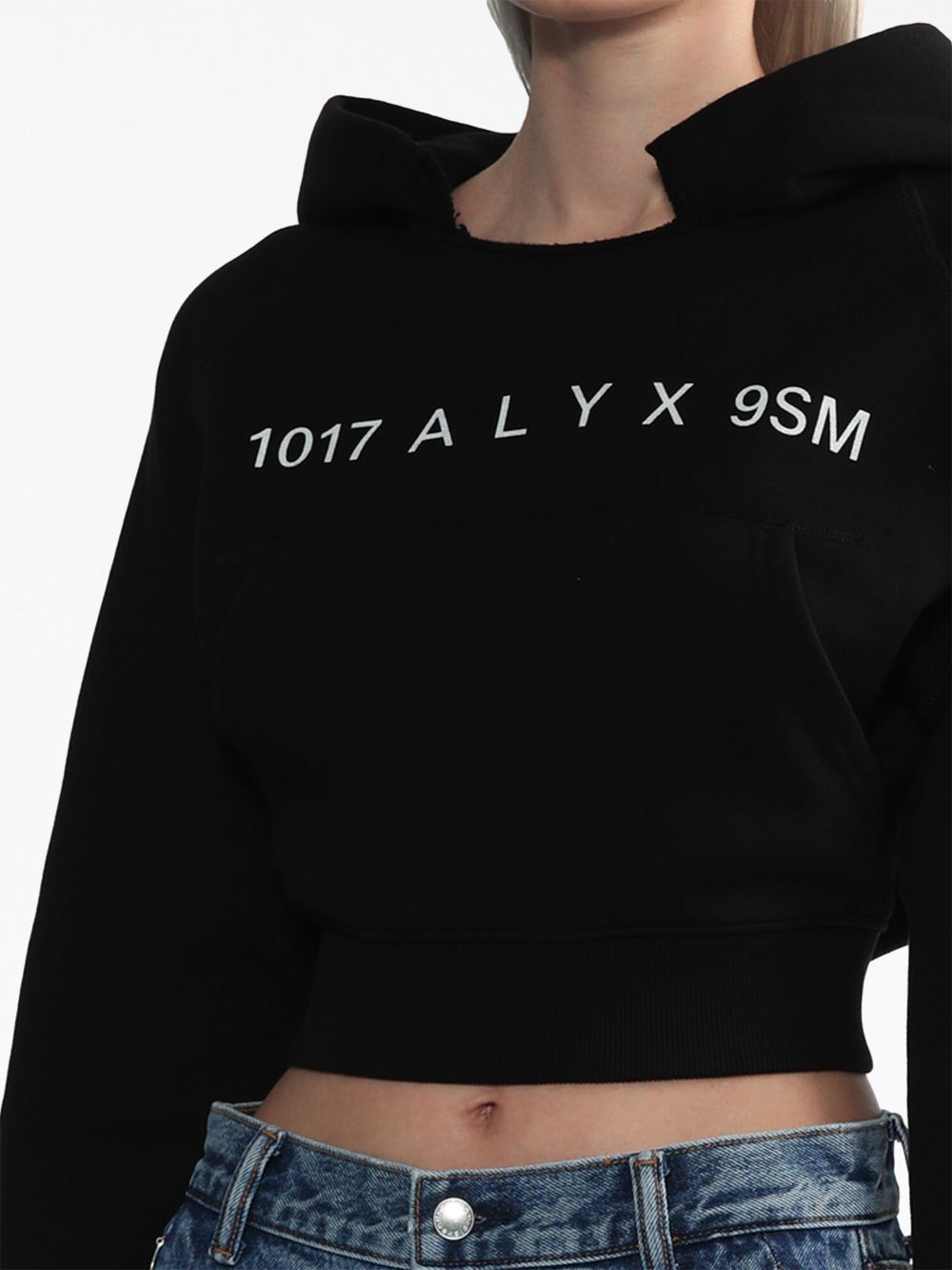 Shop Alyx Logo-print Cotton Hoodie In Black