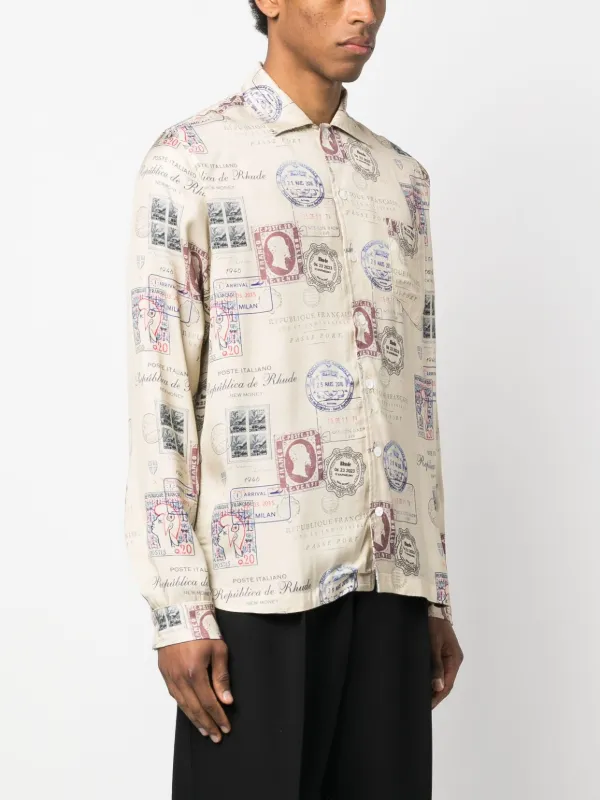 rhude stamp tee