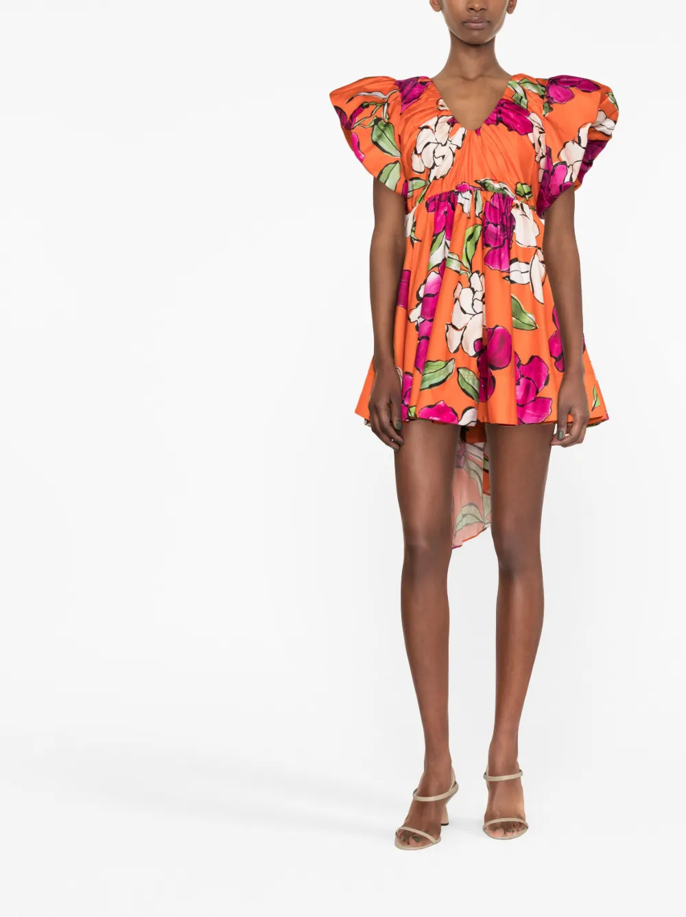 Aje Jurk met print - Oranje