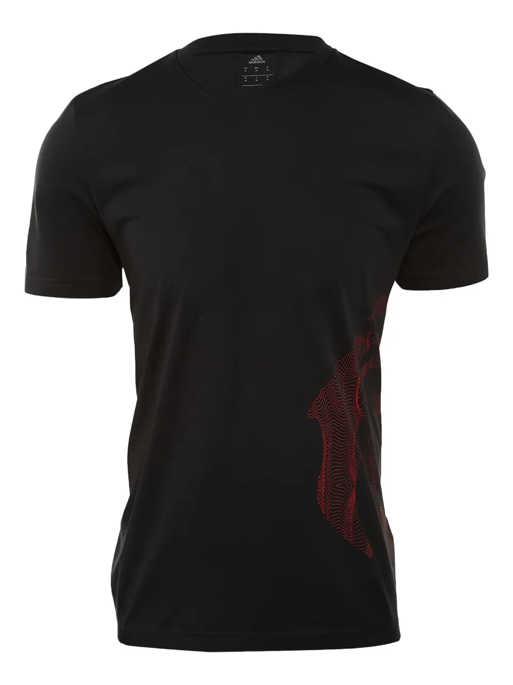 adidas playera con cuello redondo | negro | Image 1