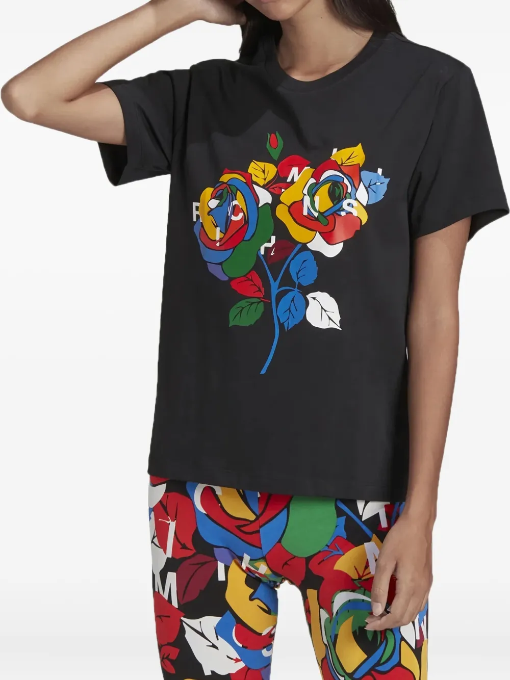 Adidas Originals X Rich Mnisi Crew-neck T-shirt In Black