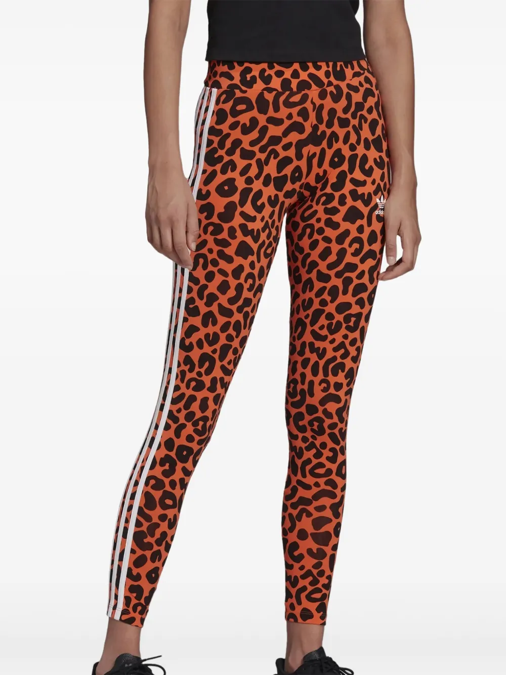 adidas leopard-print panelled tights | Leggings | Image 2