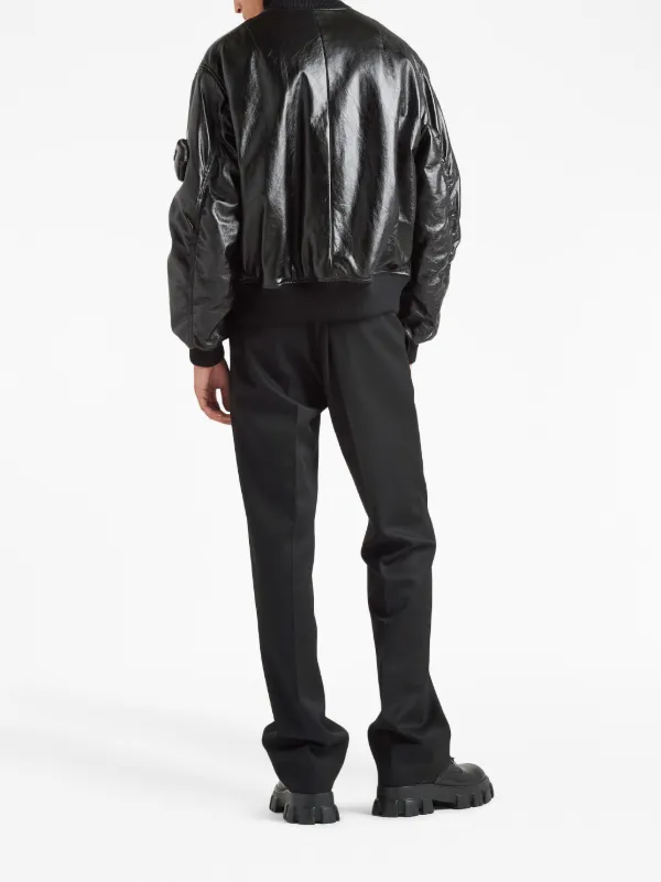 Prada Nappa Leather Bomber Jacket - Farfetch