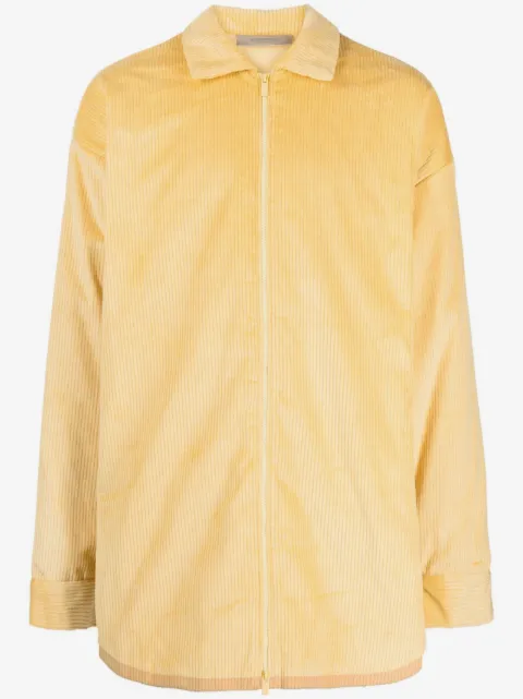 FEAR OF GOD ESSENTIALS corduroy zip-up shirt jacket