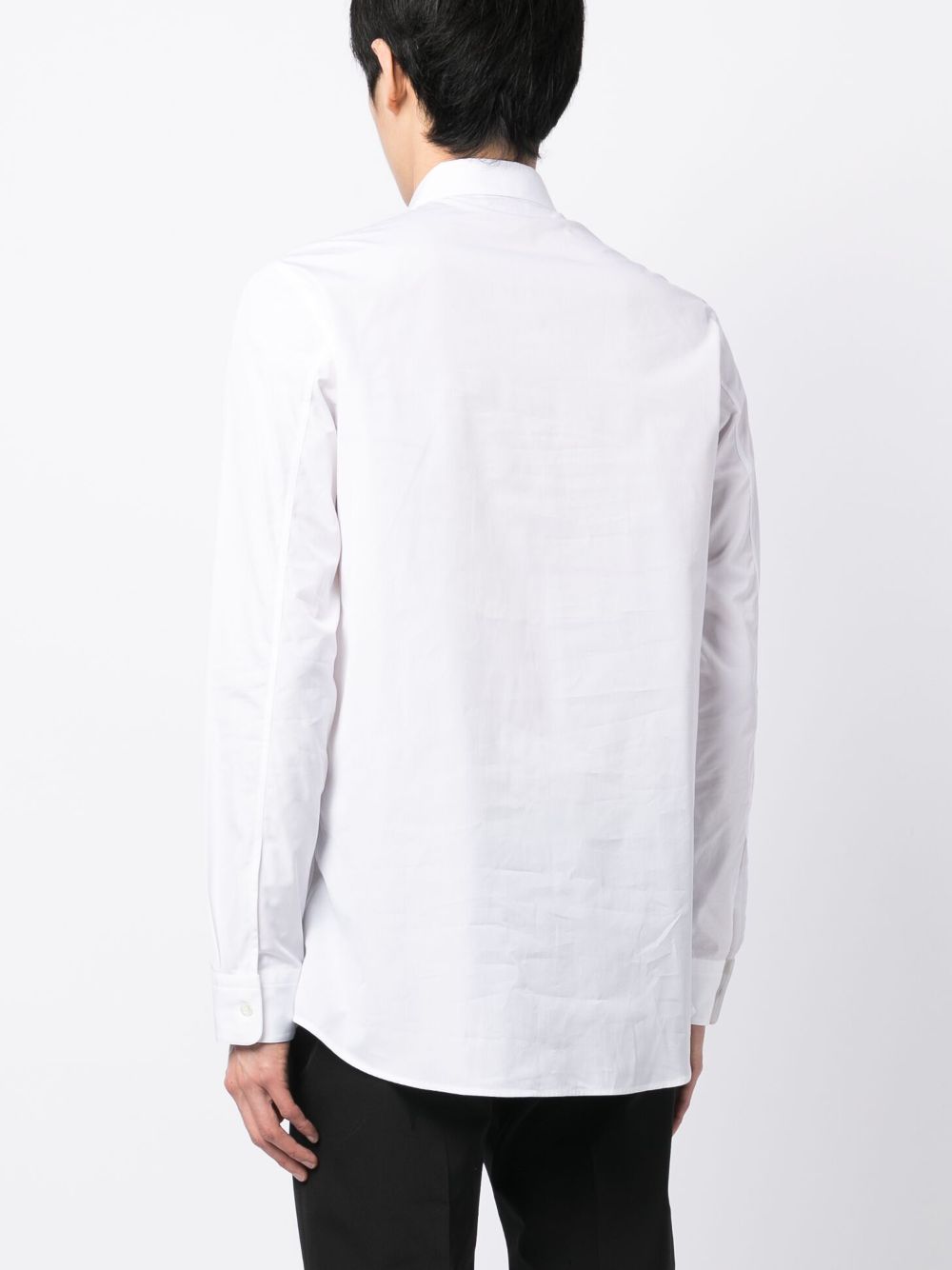 Alexander McQueen embroidered monogram logo shirt Men