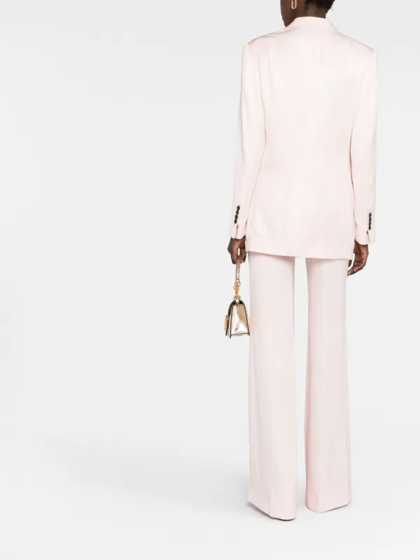 ★関税込★ TOM FORD ダブルブレスト ピンク ブレザー TOM FORD サテン ダブルブレスト ブレザー | NET-A-PORTER