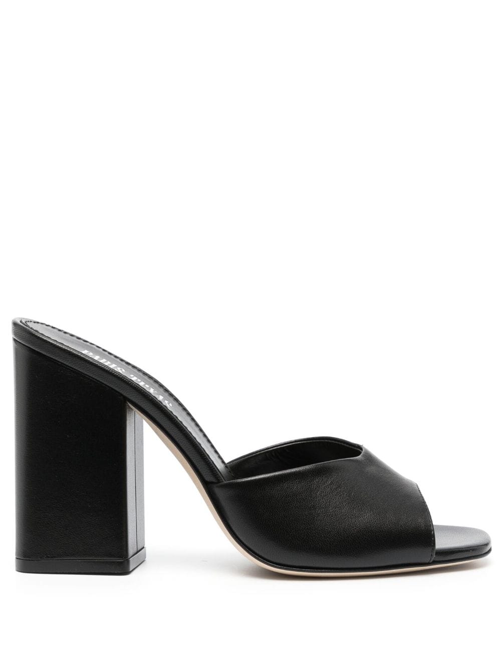 Paris Texas Black Shiny Leather Anja Sandals In Nocolor | ModeSens