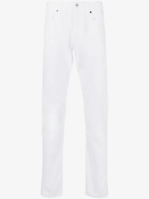 14BROS logo-patch straight-leg jeans