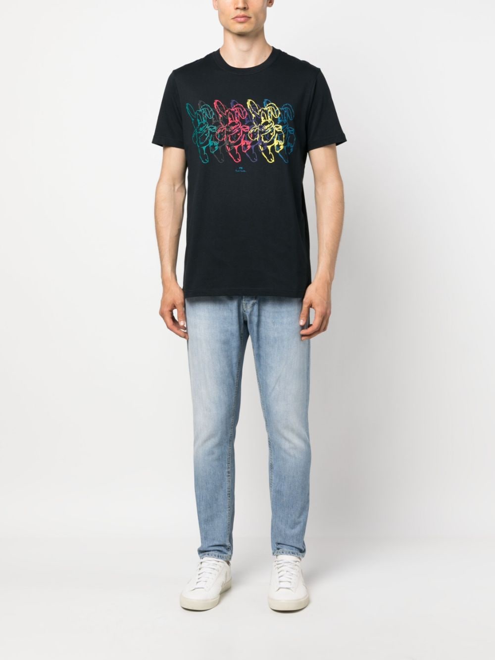 PS Paul Smith T-shirt met logoprint - Blauw