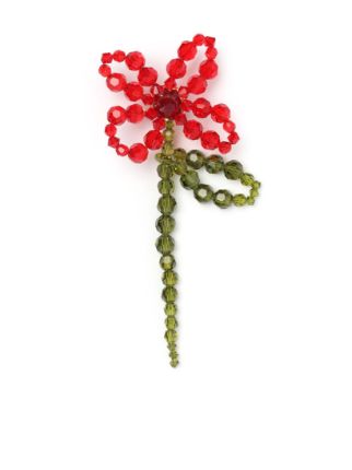 Simone Rocha bead-embellished Flower Brooch - Farfetch