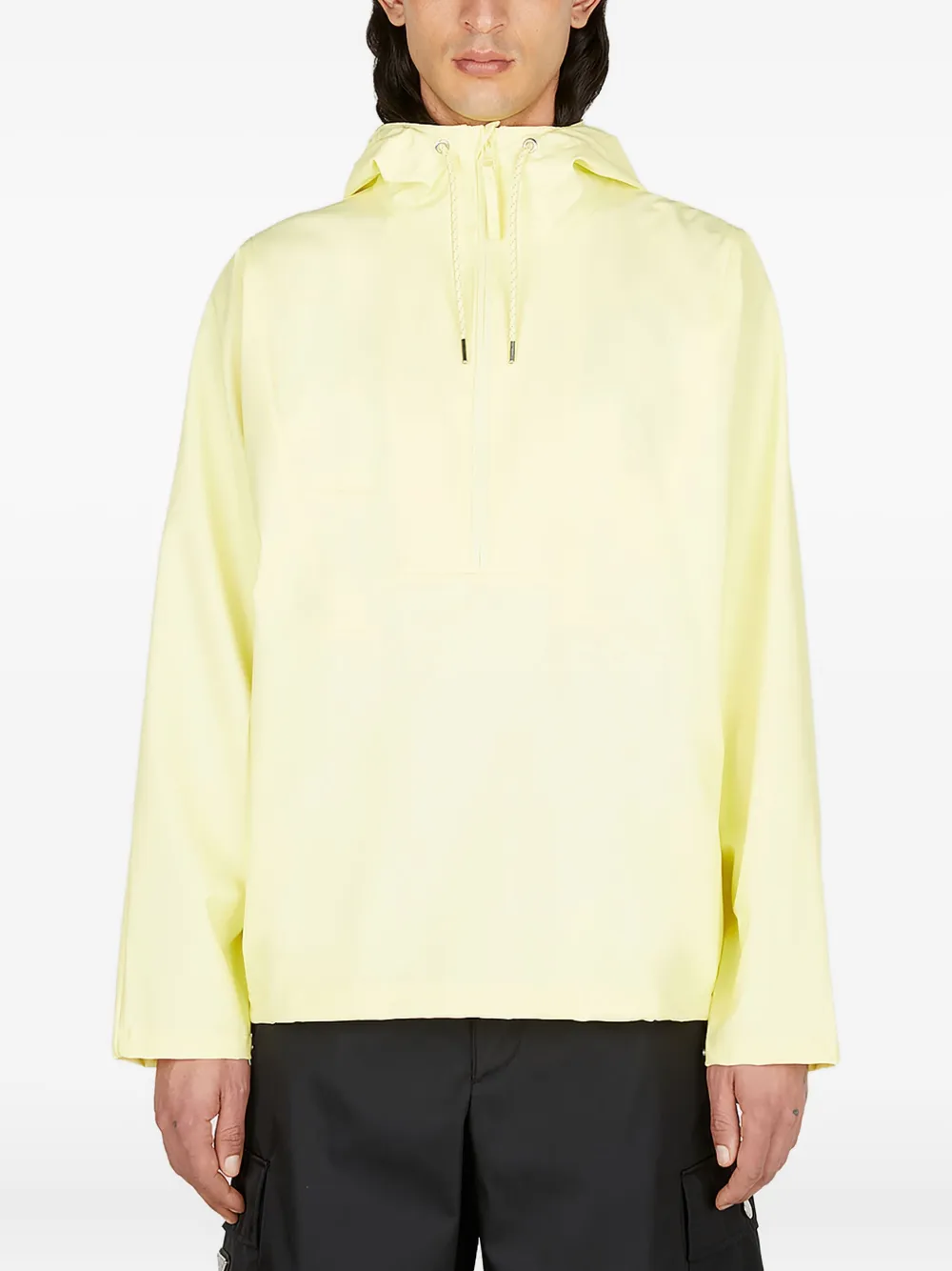 Rains half-zip hoodie - イエロー Rains half-zip hoodie - イエロー