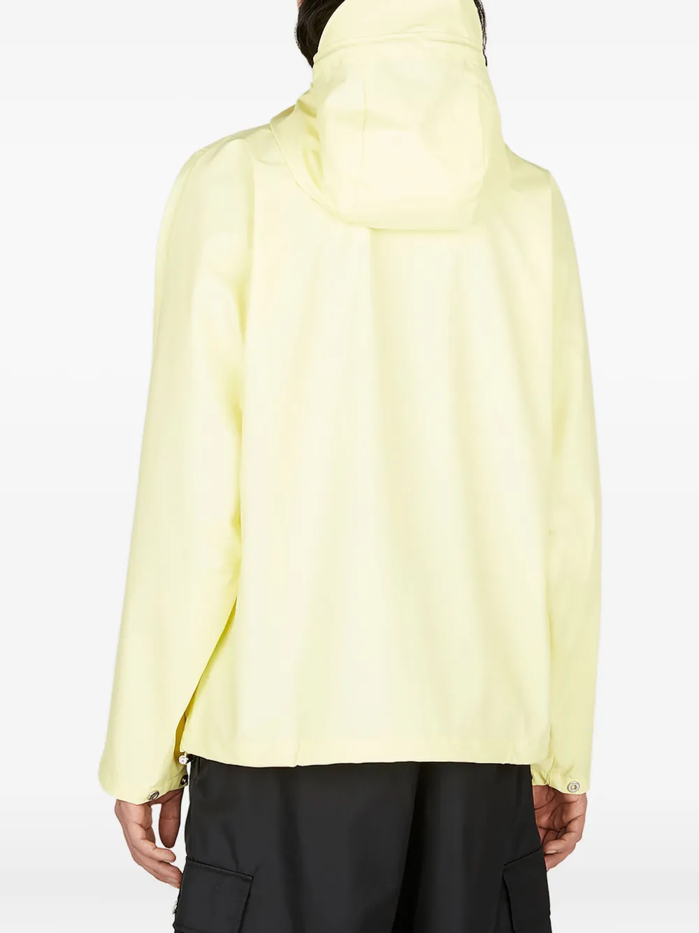 Rains Hoodie met halve rits Geel