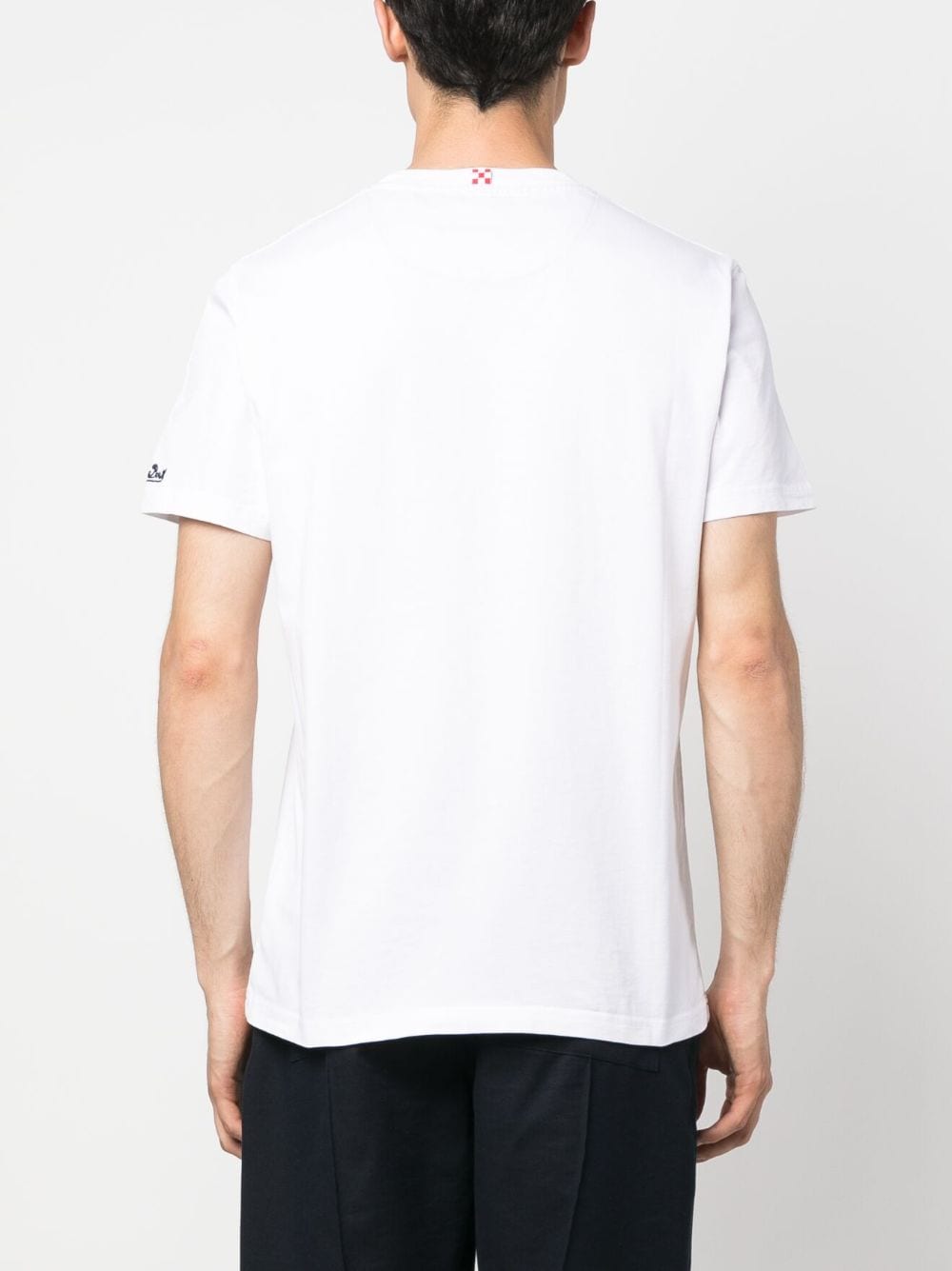 Shop Mc2 Saint Barth Duck-print Pocket T-shirt In White