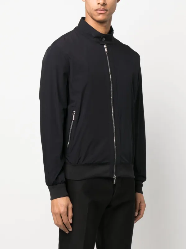 Moorer zip-up Long Sleeved Bomber Jacket | Blue | FARFETCH