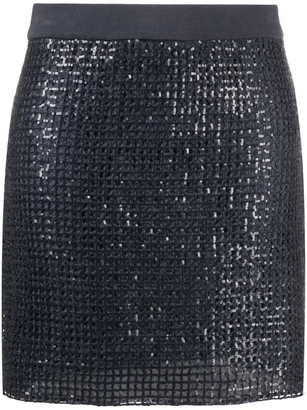 Brunello Cucinelli sequin-embellished miniskirt | Grey | Image 1