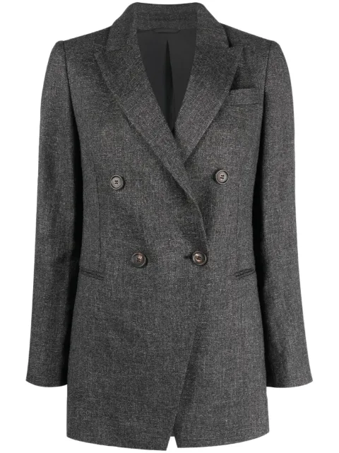 Brunello Cucinelli skræddersyet dobbeltradet blazer