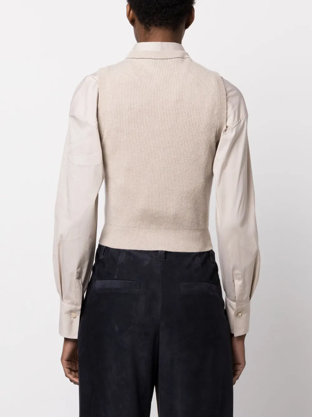 Brunello Cucinelli Cashmere Knitted Vest In Neutrals