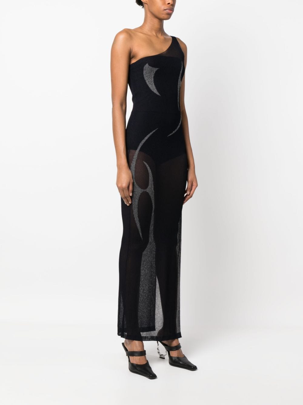 MISBHV Monogram semi-sheer Bodysuit - Farfetch