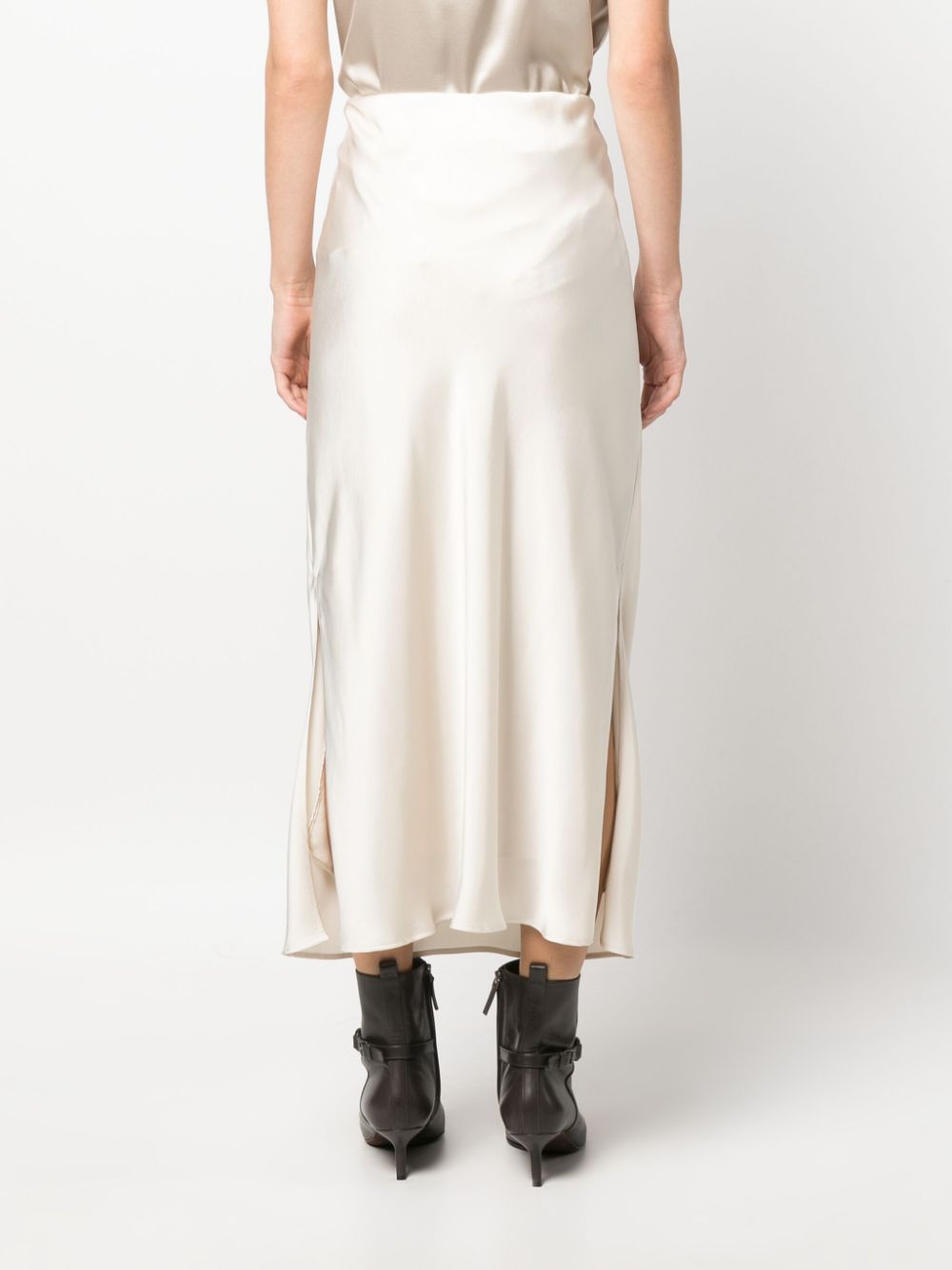 Best online stores Brunello Cucinelli satin midi skirt Women