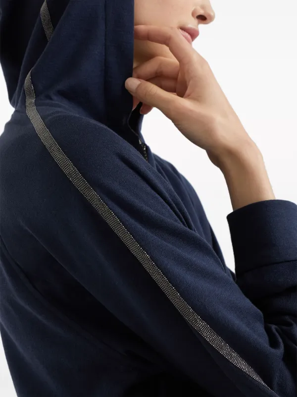 Brunello Cucinelli ジップアップ パーカー | ブルー | FARFETCH JP