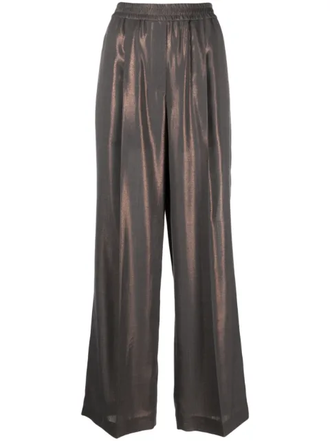 Brunello Cucinelli wide-leg tailored trousers