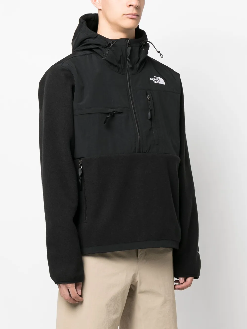 Shop The North Face Denali Hooded Jacket In Black