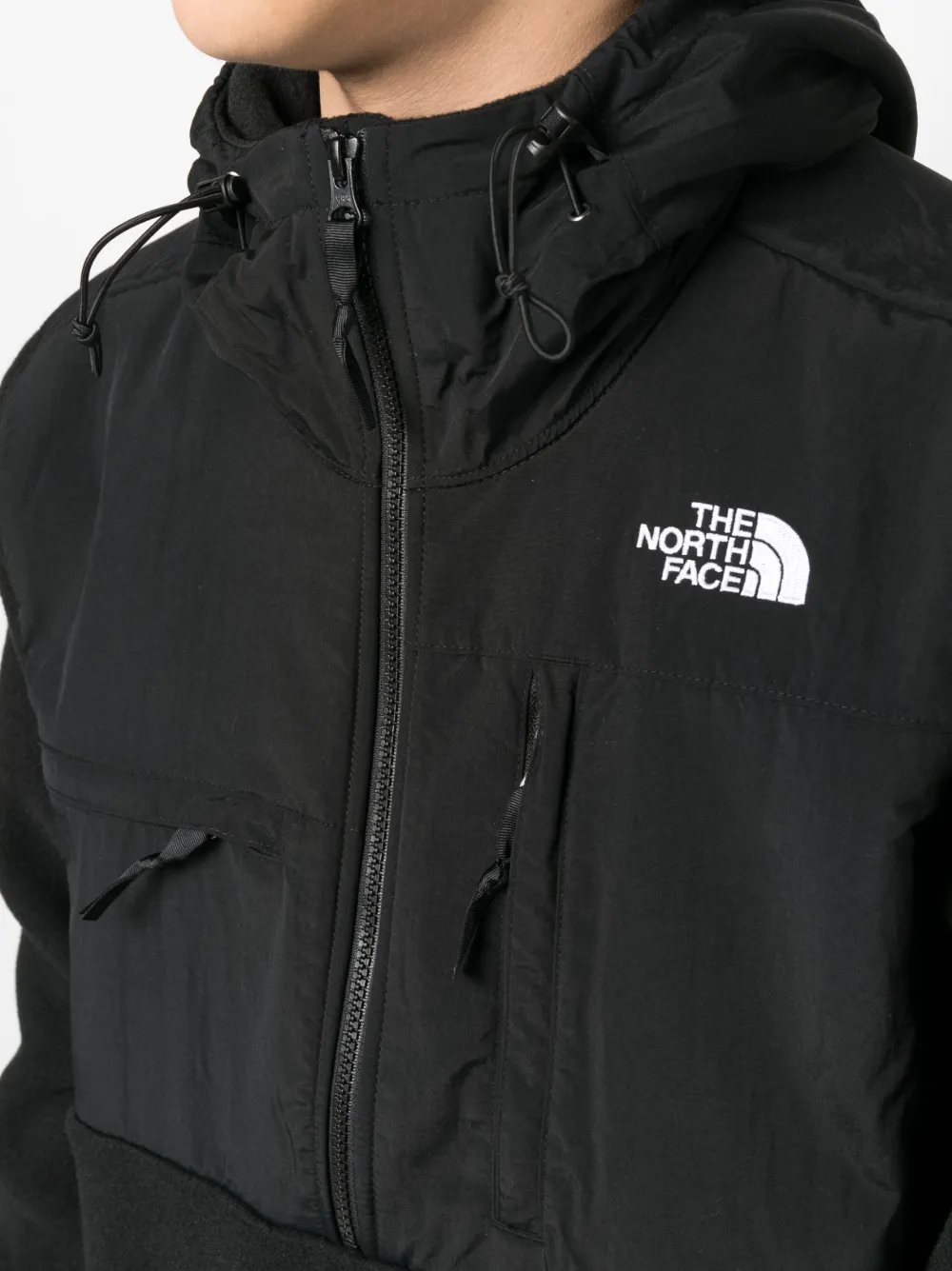 Shop The North Face Denali Hooded Jacket In Black