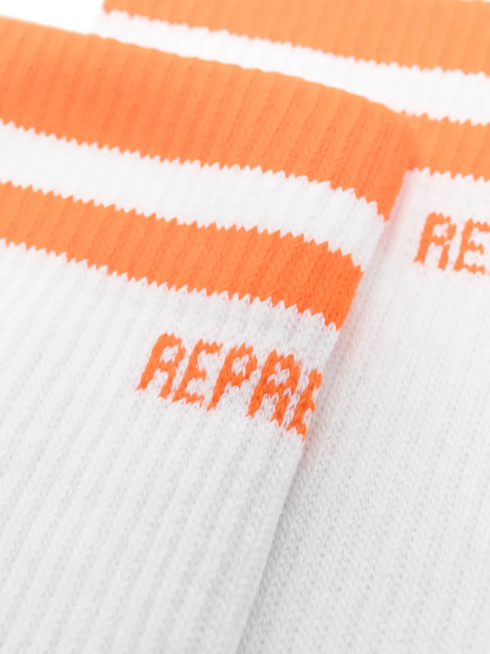 Represent Gestreepte sokken - Wit