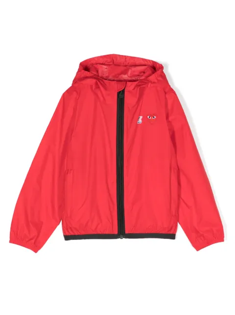 Comme Des Garçons Play Kids x K-Way Claude hooded rain jacket