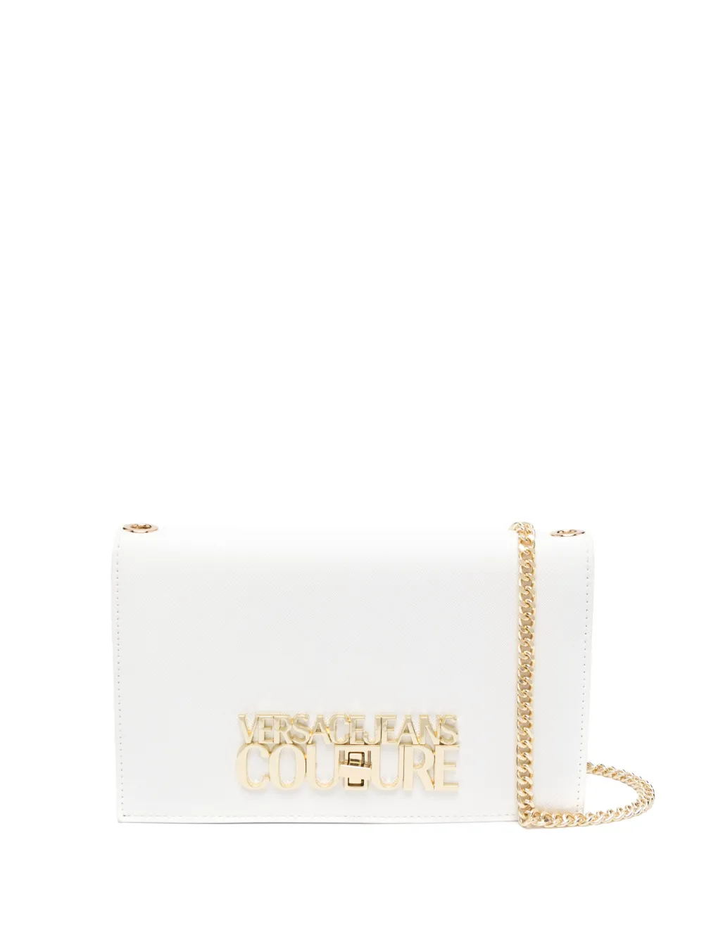 Versace Jeans Couture Logoplaque Crossbody Bag In White ModeSens