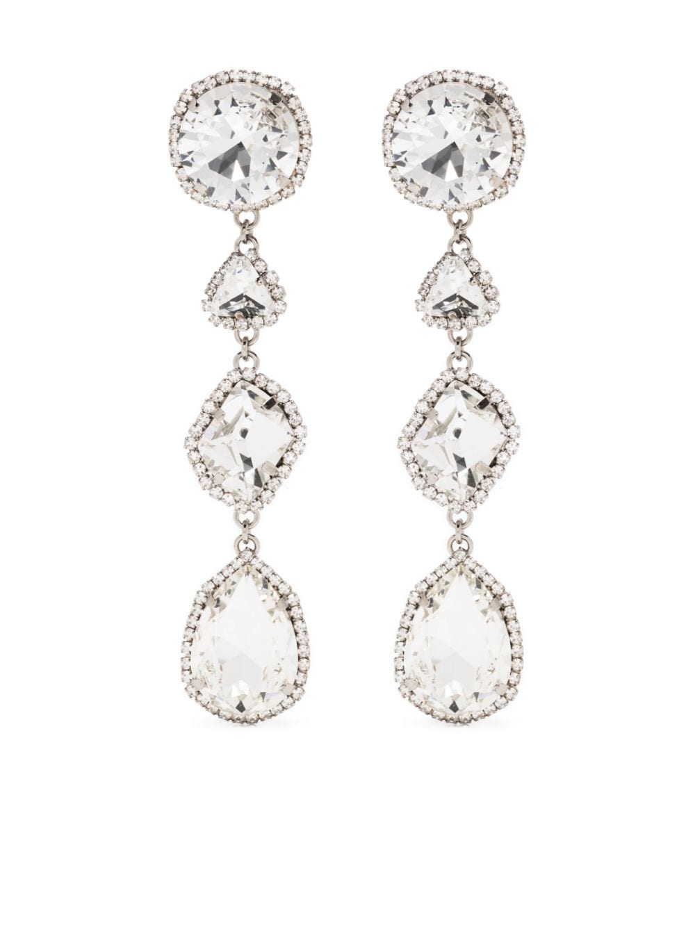 Alessandra Rich Crystal Embellished Earrings - Farfetch
