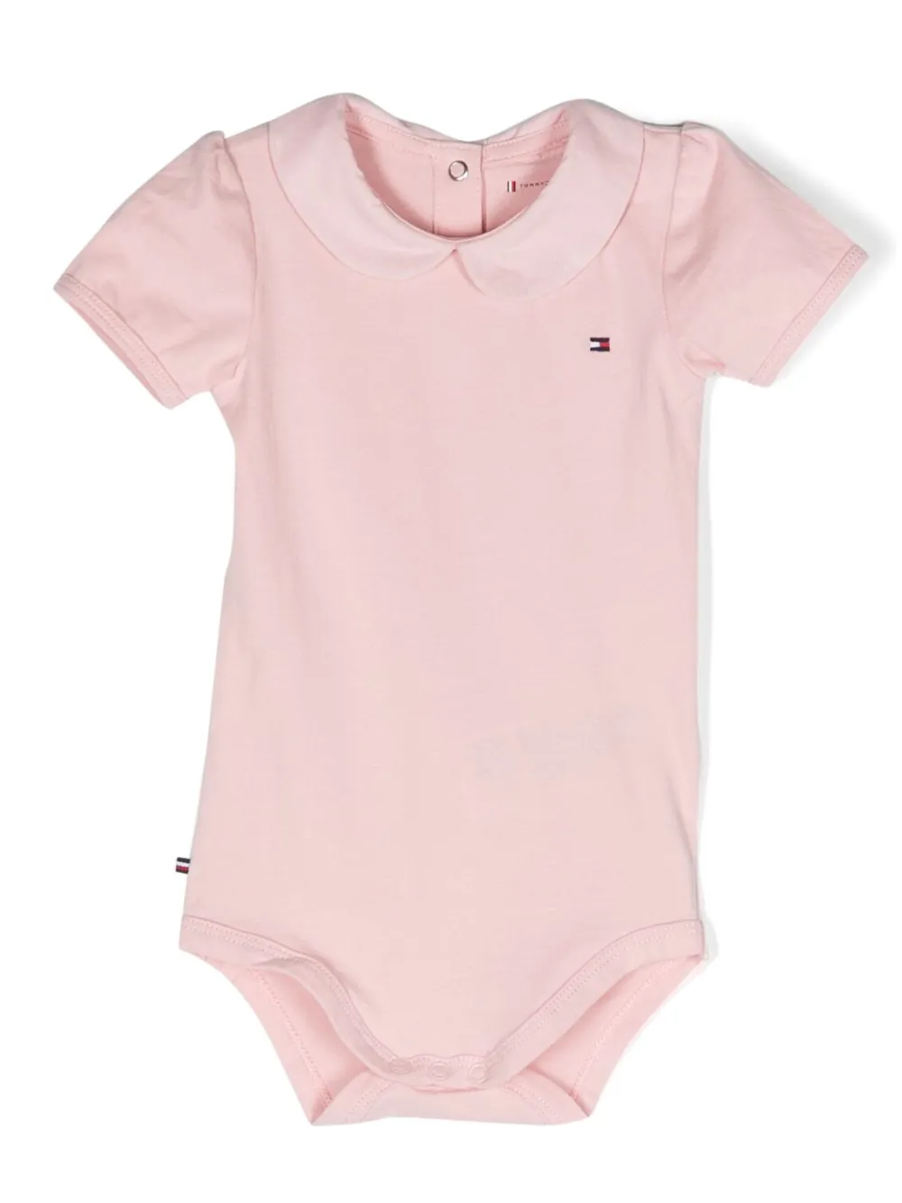 Image 1 of Tommy Hilfiger Junior bib-collar stretch-cotton body