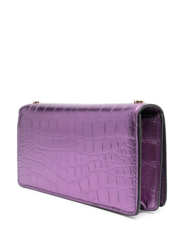 TOM FORD crocodile-embossed Leather Clutch Bag - Farfetch