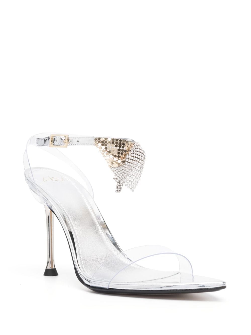 Shop Alevì 110mm Crystal Pumps In Silber