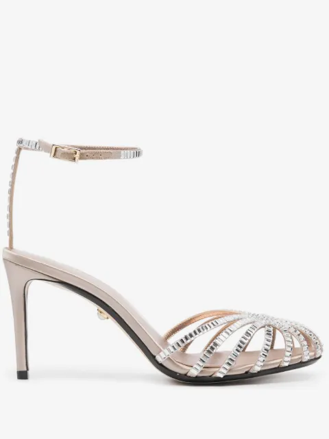 Alevì crystal-embellished caged-design sandals