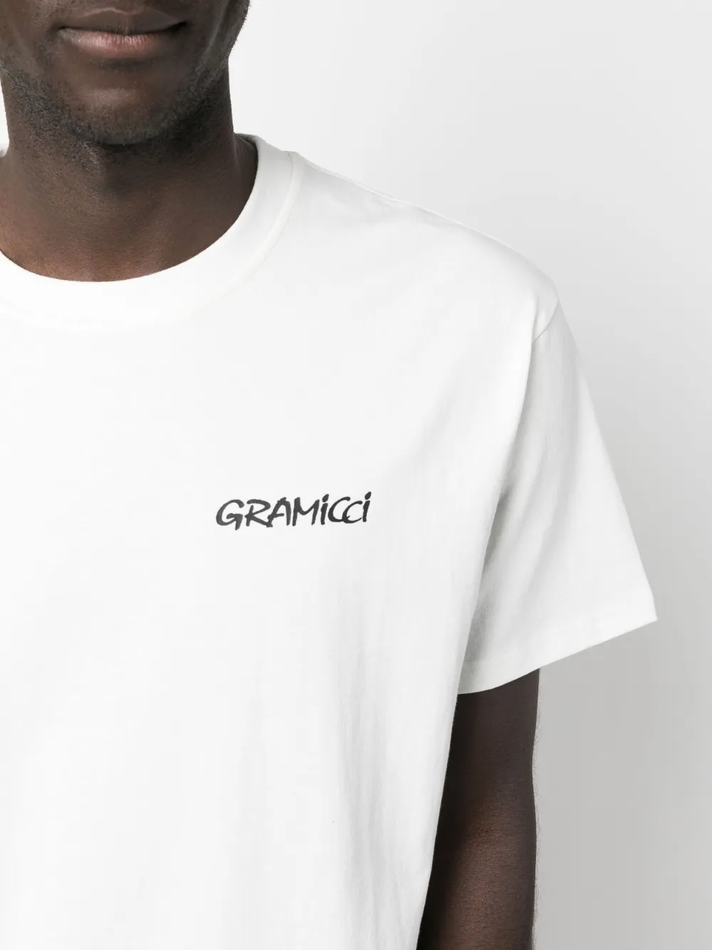 Gramicci Floral-print Organic-cotton T-shirt In White